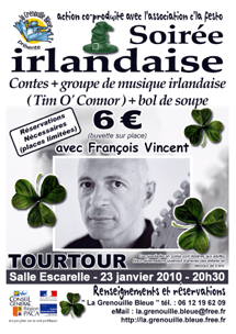 archives : « SOIREE IRLANDAISE » - François Vincent  + Tim O' Connor - saison 2009-2010